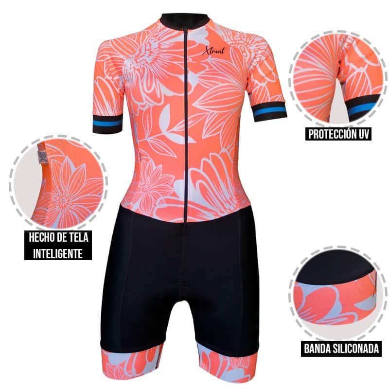 Enterizos Uniforme De Ciclismo Mujer Enterizo Frenesi Para