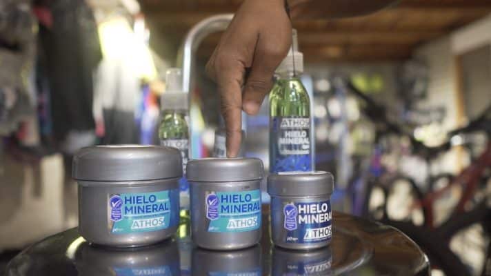 Hielo Mineral Athos, Linimentos deportivos para luego de actividades deportivas