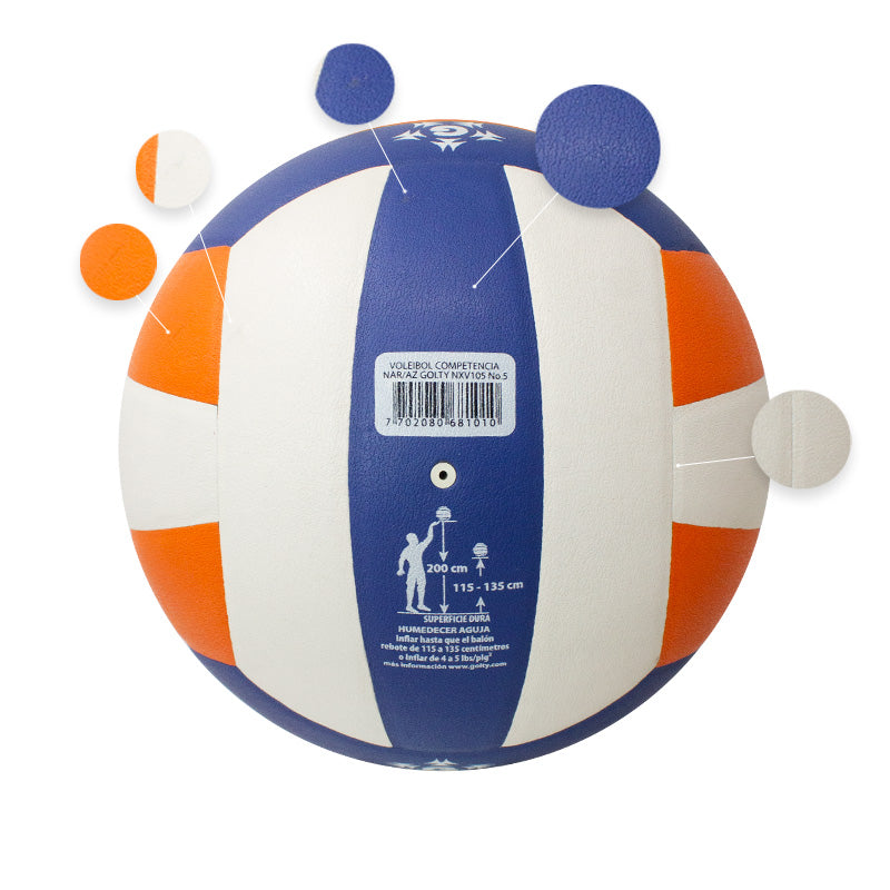 Balón Voleibol Golty Competition VPU5C PU N5 T681010