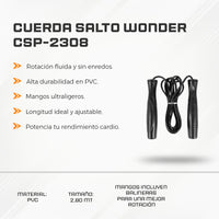 Cuerda Salto Wonder CSP-2308