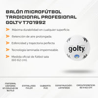 Balón MicroFútbol Tradicional Profesional Golty T701992