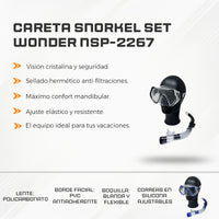 Careta Snorkel Set Wonder NSP-2267