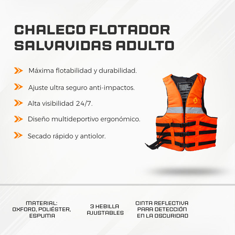 Chaleco Flotador Salvavidas Adulto