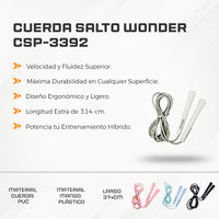 Cuerda Salto Wonder CSP-3392