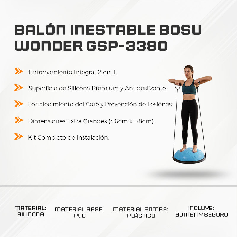 Balón Inestable Bosu Wonder GSP-3380