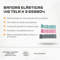Banda Elástica VIG TELA X 3 658804