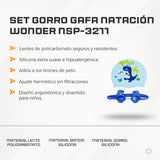 Set Gorro Gafa Natación Wonder NSP-3211