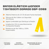 Banda Elástica Wonder 7.5x150cm Dorado GSP-3369
