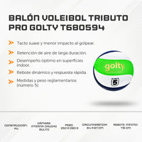 Balón Voleibol Tributo Pro Golty T680594