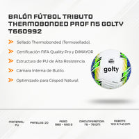 Balón Fútbol Tributo THERMOBONDED PROF N5 Golty T660992