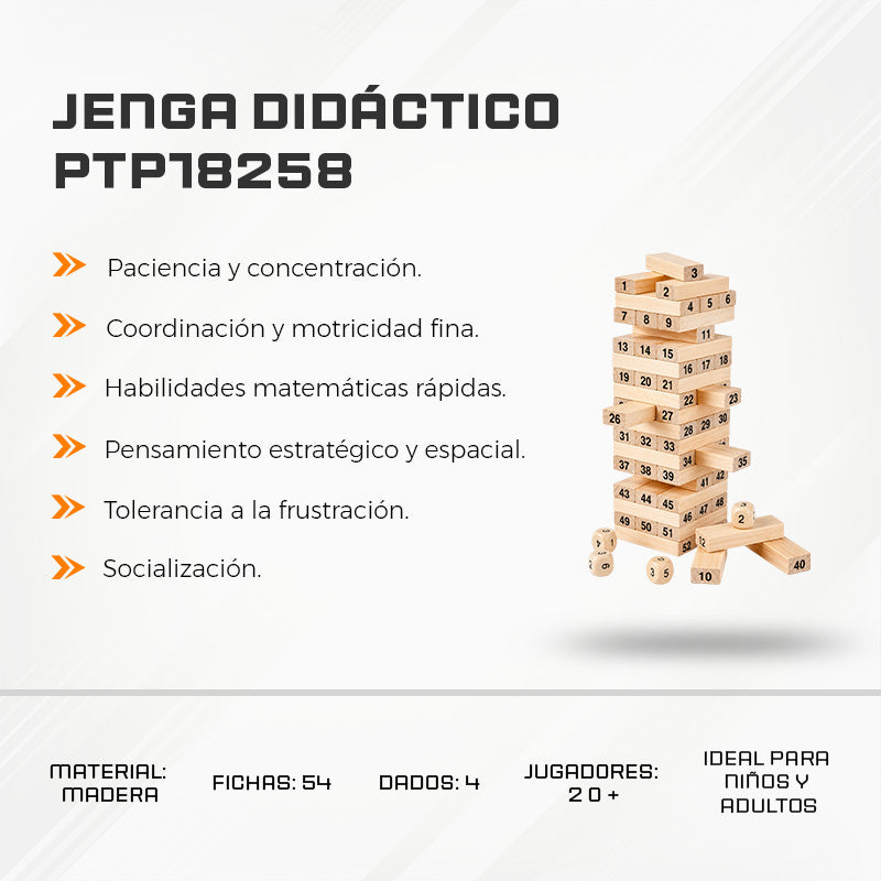 Jenga Didáctico PTP18258