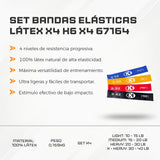 Set Bandas Elásticas Látex X4 K6 X4 67164