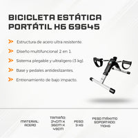 Bicicleta Estática Portátil K6 69645