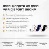 Media Corta X3 MEDI VARIC Sport 560KP