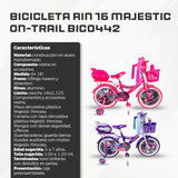 Bicicleta Rin 16 MAJESTIC On-Trail BIC0442