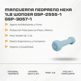 Mancuerna Neopreno Hexa 1LB Wonder GSP-2555-1 GSP-3057-1