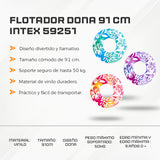 Flotador Dona 91 CM Intex 59251