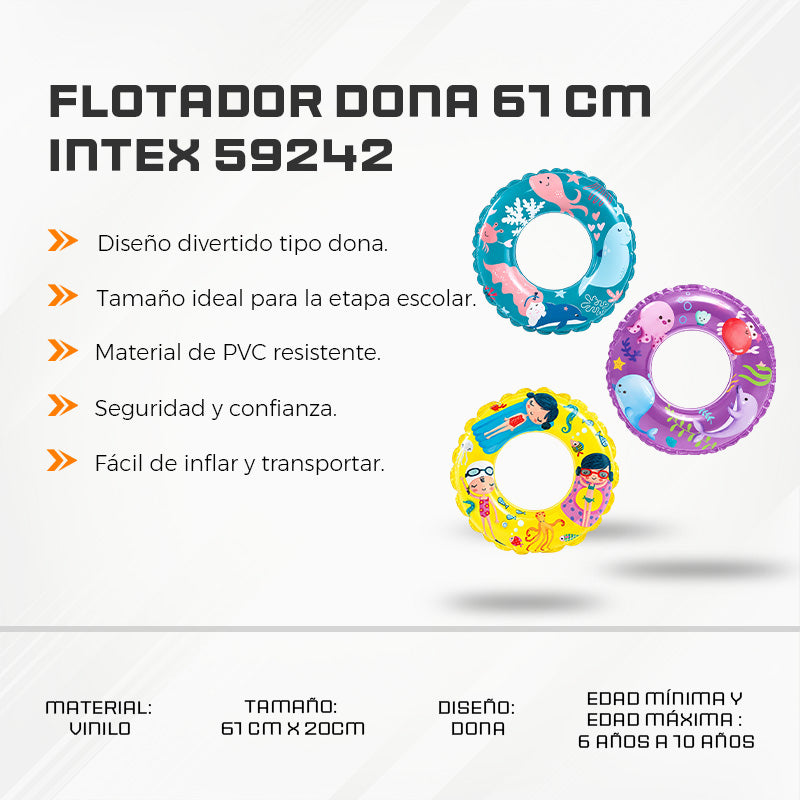 Flotador Dona 61 CM Intex 59242