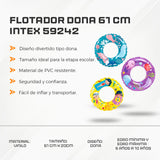 Flotador Dona 61 CM Intex 59242