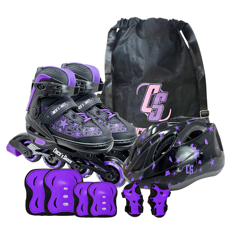 Patín Línea Set Morado Chico´s Skate CS-116