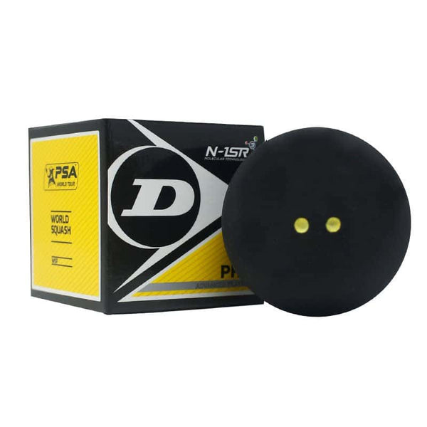 Pelota Squash Doble Punto Amarillo  Dunlop