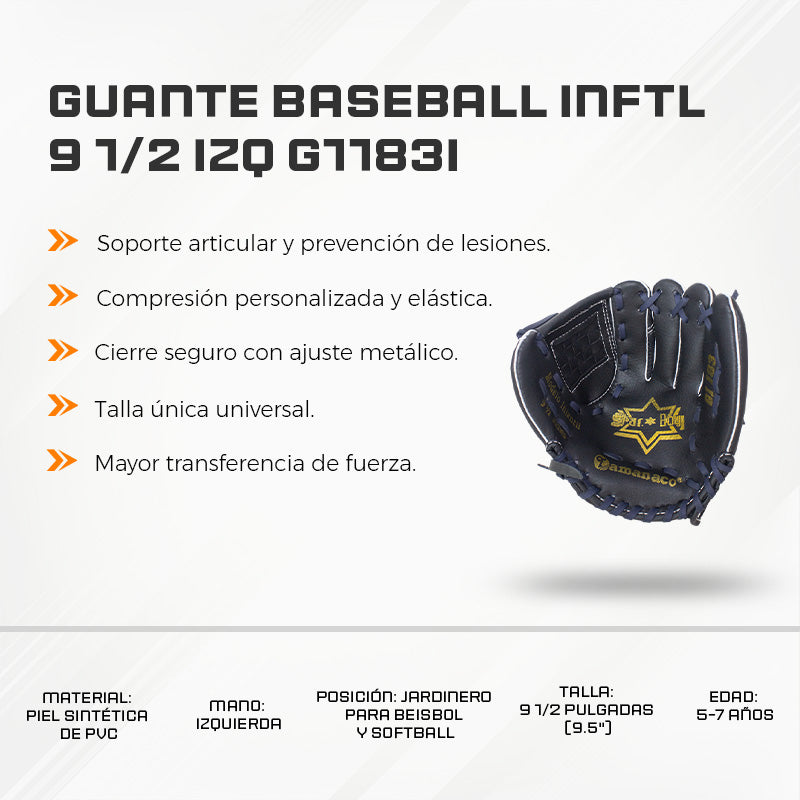 Guante Baseball INFTL 9 1/2 IZQ G1183I