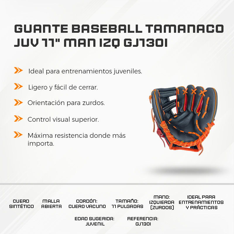 Guante Baseball Tamanaco JUV 11" Man Izq GJ130I