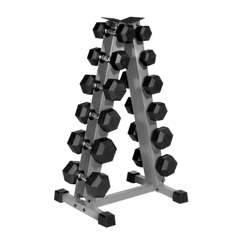 Rack Mancuerna Hexagonal 6 Niveles SportFitness 071330