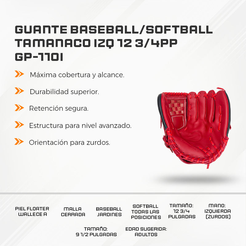 Guante Baseball/Softball Tamanaco Izq 12 3/4PP GP-110I