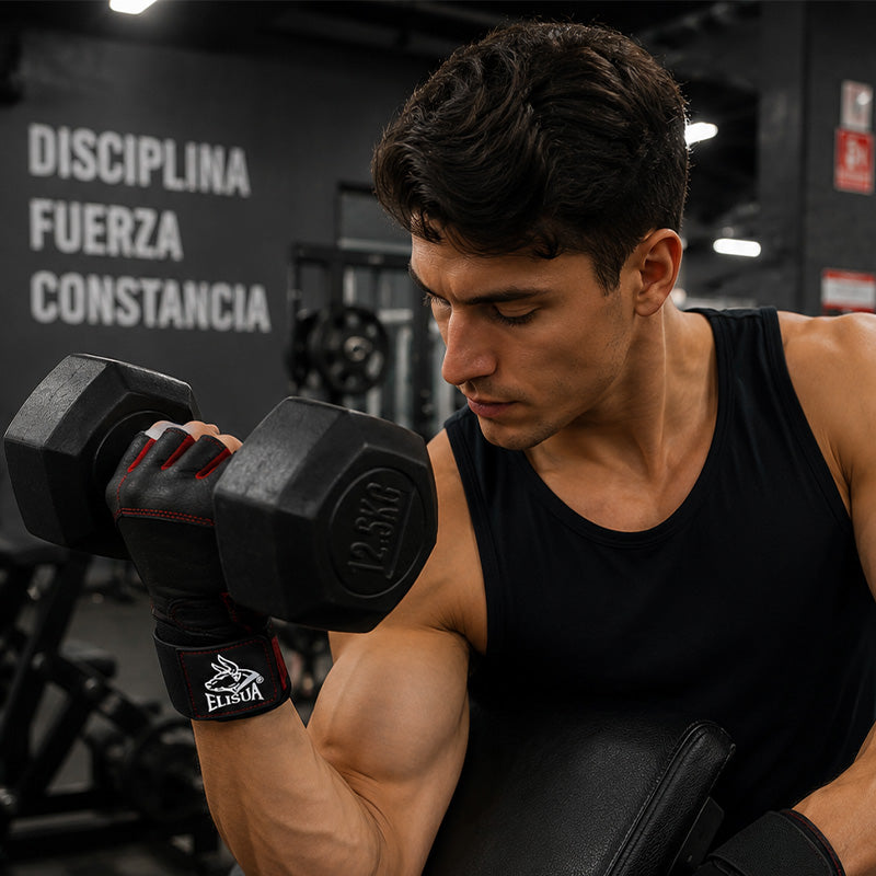 Guantes GYM Elisua Muñequera