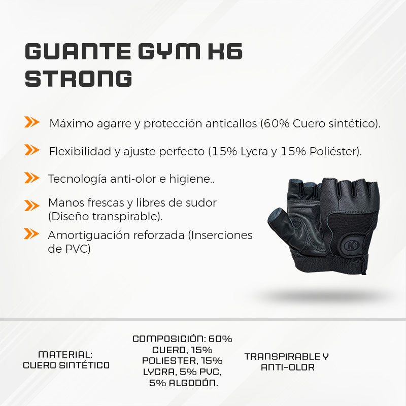 Guante GYM K6 STRONG