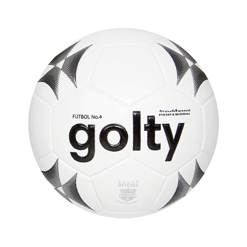 Balón Fútbol Golty Tradicional Blanco Negro N4