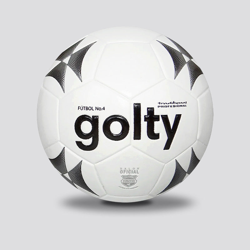 Balón Fútbol Golty Tradicional Blanco Negro N4