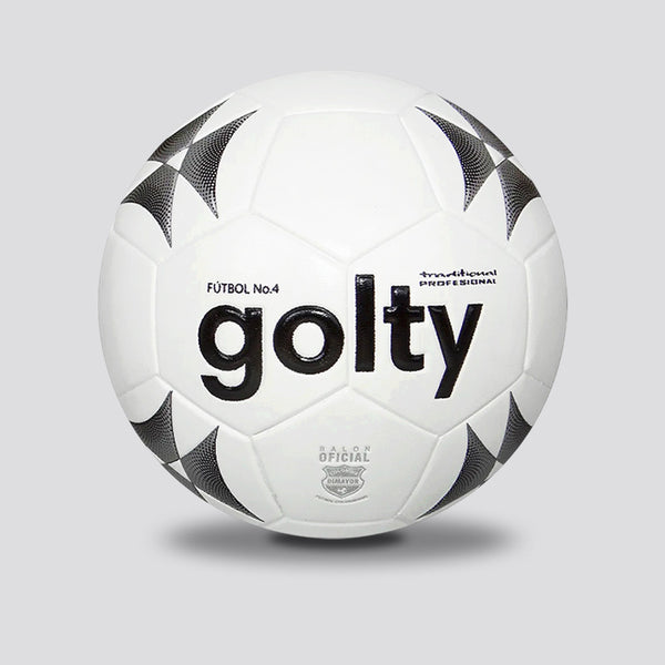 Balón Fútbol Golty Tradicional Blanco Negro N4