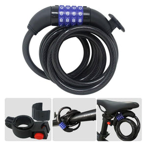 Candado Bicicleta Cable Espiral GW