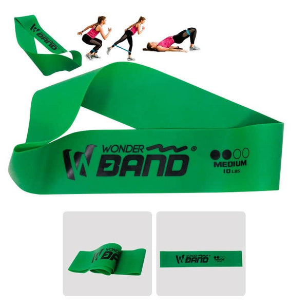 Banda Elástica Wonder Verde 25 CM 10 LBS