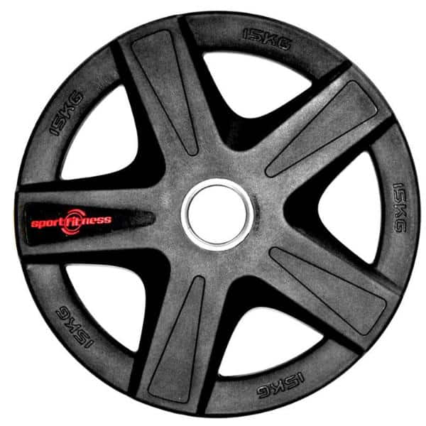 Disco Olímpico  SportFitness Caucho15Kg 2