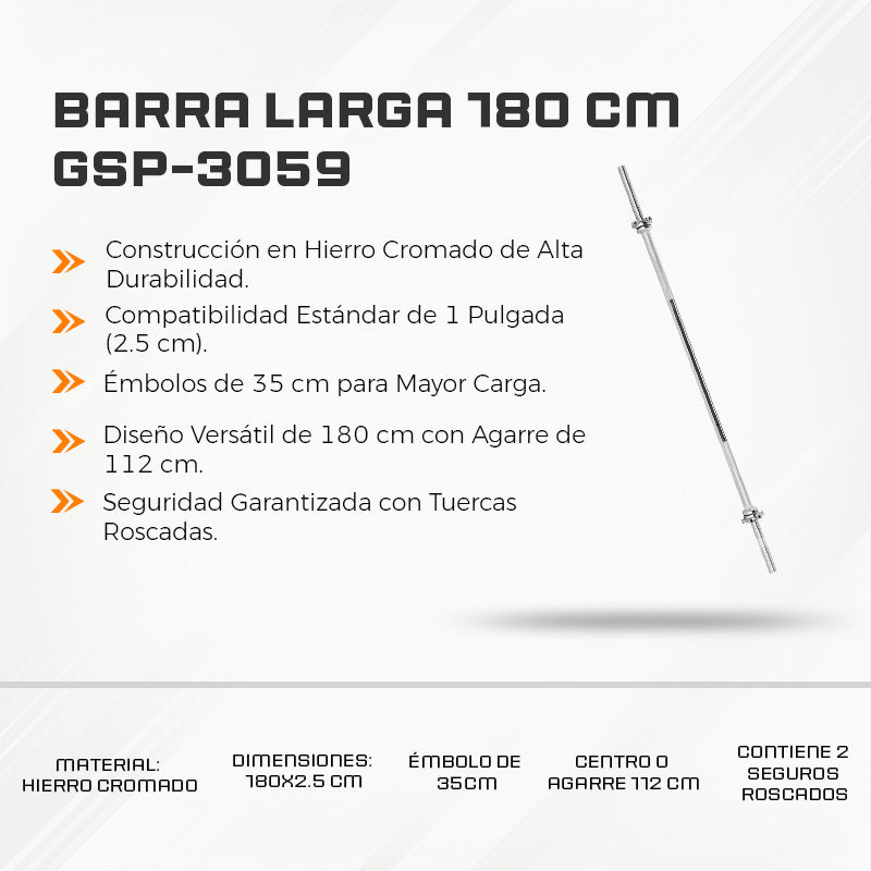 Barra Larga 180 CM Wonder GSP-3059