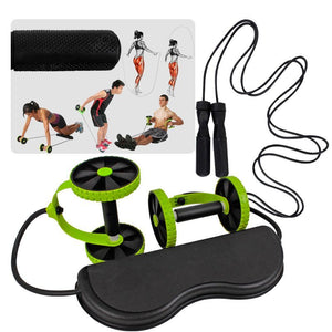 Combo Cuerda Salto Rueda Abdominal Revoflex