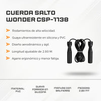Cuerda Salto Wonder CSP-1138