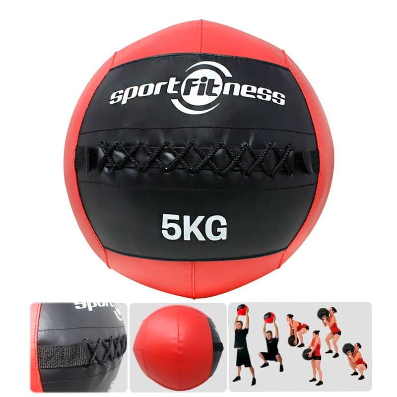 Balón Medicinal 5Kg Cuero SportFitness