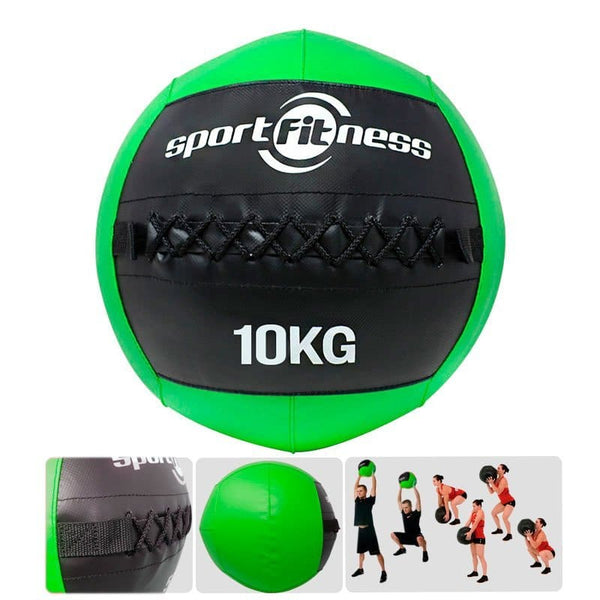 Balón Medicinal 10Kg Cuero SportFitness