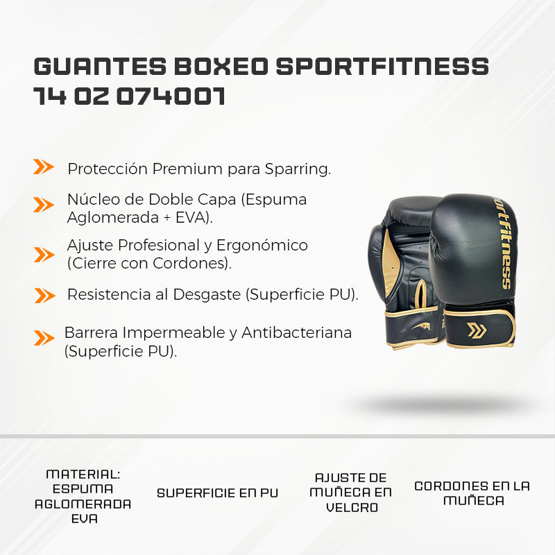 Guantes Boxeo SportFitness 14 OZ 074001