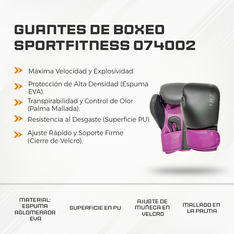 Guantes de Boxeo Sportfitness 074002