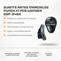 Guante Artes Marciales Punch X1 Pcs Wonder GSP-2460