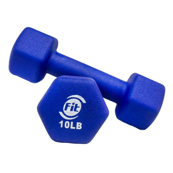 Set Mancuerna Ha Neopreno Hexagonal 2Pcs 10Lb