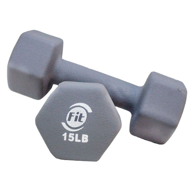 Set Mancuerna Ha Neopreno Hexagonal 2Pcs 15Lb 071671