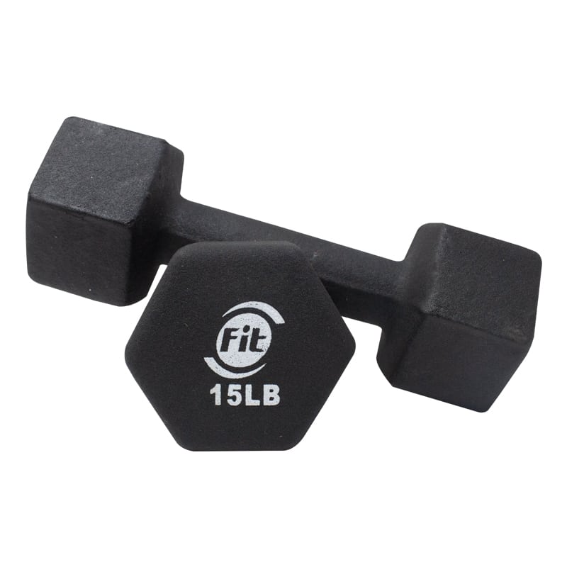 Set Mancuerna Ha Neopreno Hexagonal 2Pcs 15Lb 071671