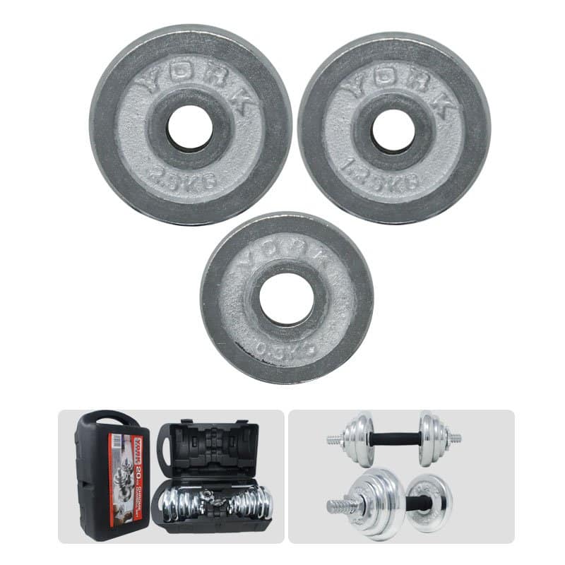 Set Mancuerna York Fitness 20 KG