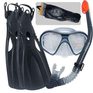 Set Snorkel Careta y Aletas Intex